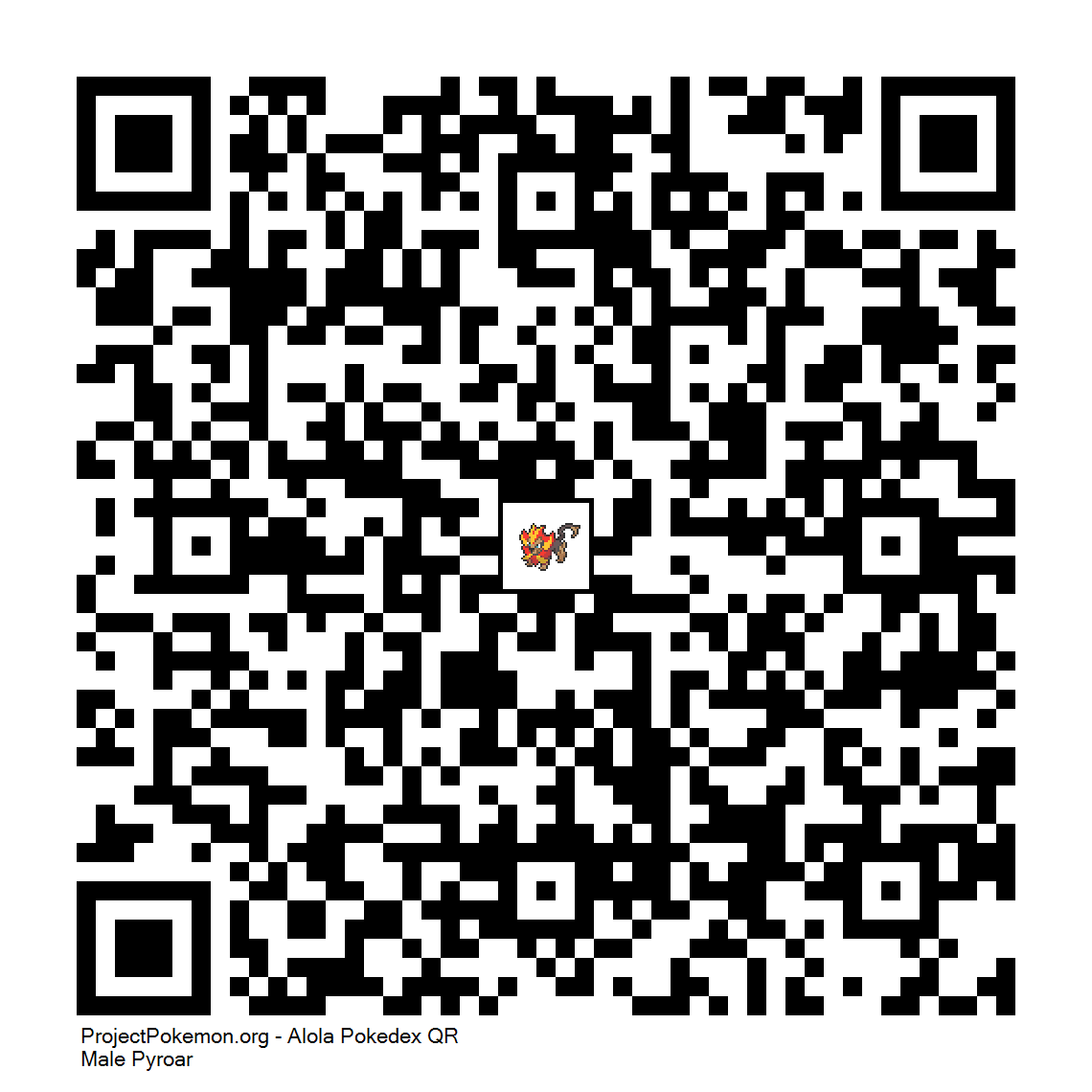 Cdigo QR de Pyroar